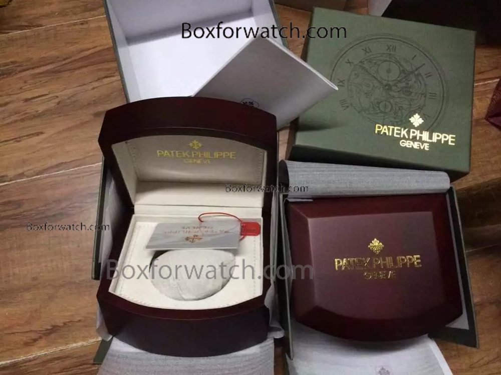 Patek Philippe Dark Red Wooden Boxes Best Quality